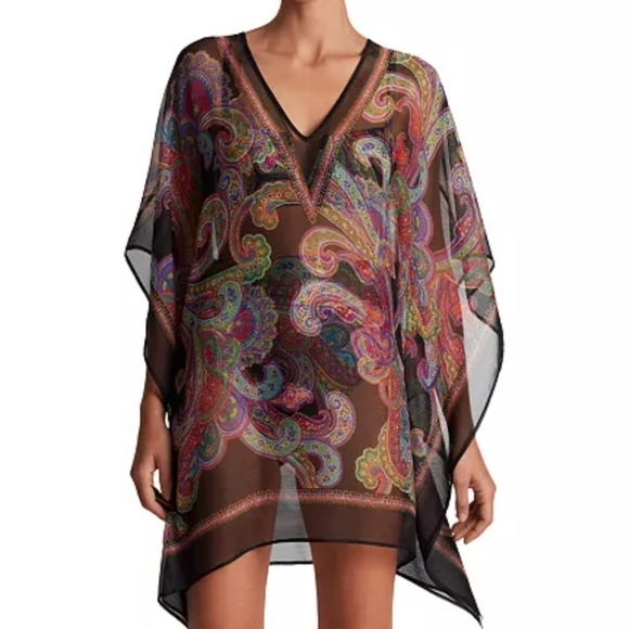 Ralph Lauren Other - Ralph Lauren Women's Parder Poncho Swim Cover-Up Sz S/M NWT